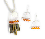 Medium Squared Arc Necklace - AM02N-S