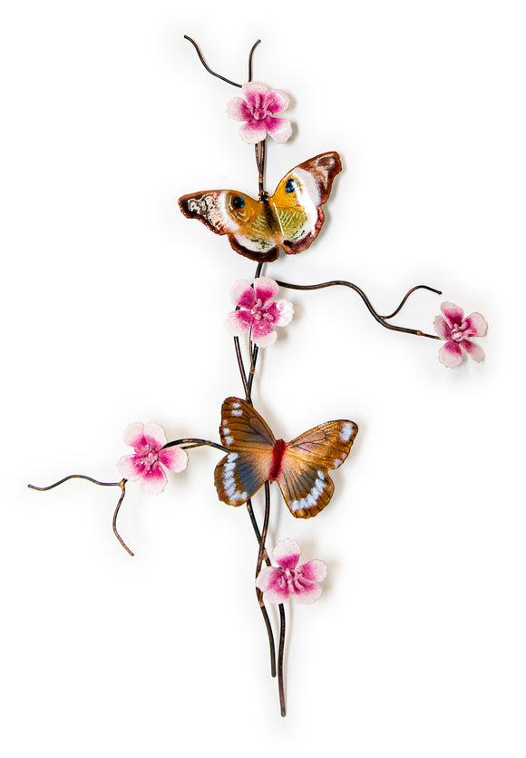 Island Swallowtail Butterfly & Gold Eyemark Butterfly