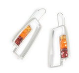 Split Rectangular Earrings - ERW31LS