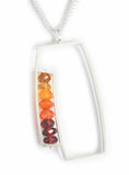 Split Rectangular Earrings - ERW31LS
