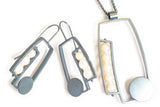 Split Vertical Rectangle Earrings - ERW34LX