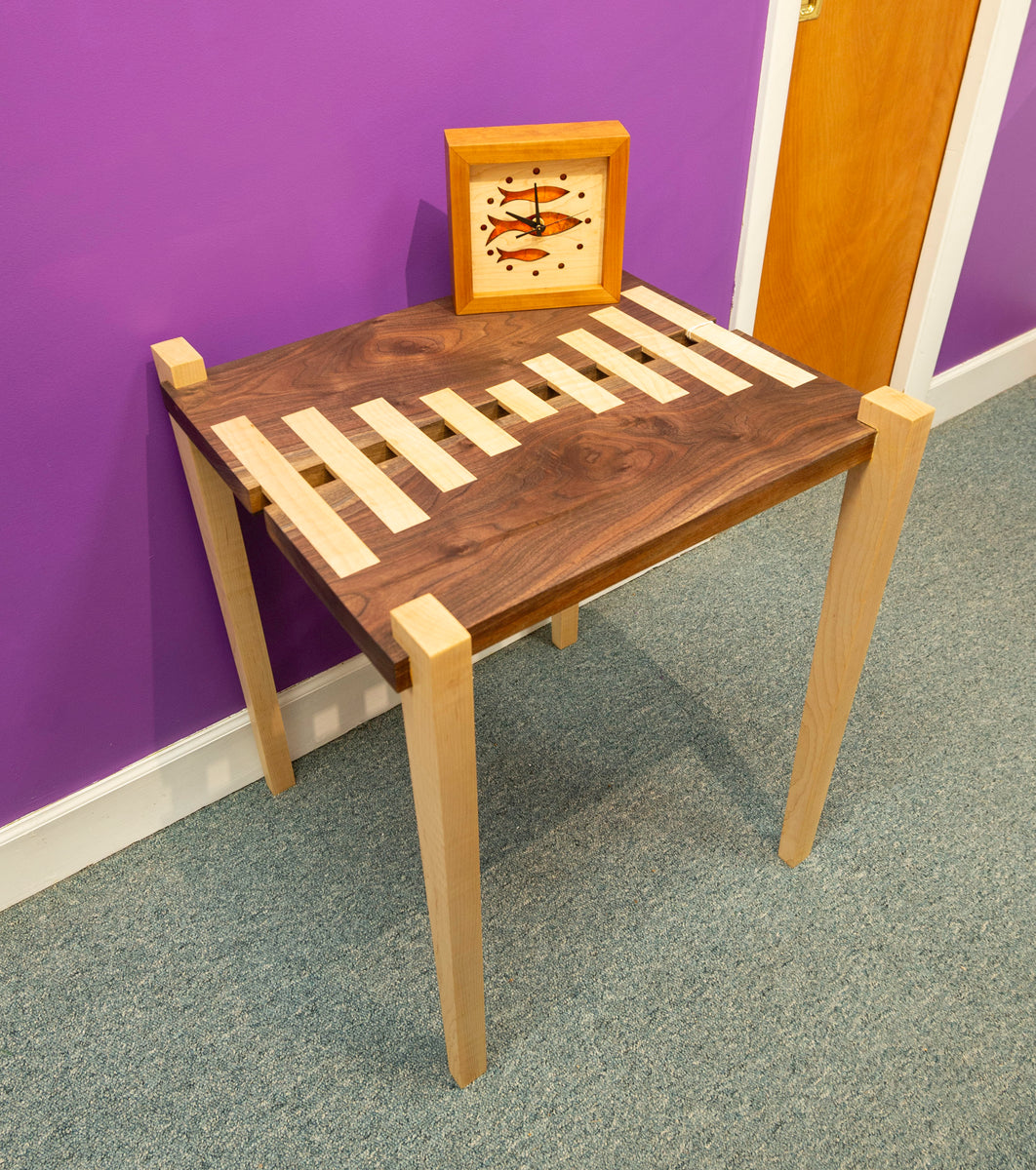 Walnut and Maple Table – Smith Galleries Walnut and Maple Table – Smith Galleries