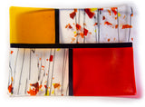 15.5" x 11"  Fused Glass Tray