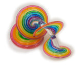 Rainbow Crackle Small Arched Heechee