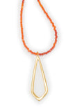 Medium Marquis Necklace on Carnelian PRON15509V