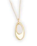 Extra Small Oval Vermeil Necklace PRON9701V
