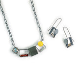 Three Rectangles & One Square Necklace