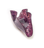 Clam Shell Bowl in Wine Red, White, Black