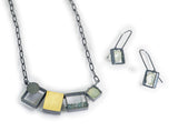 Three Rectangles and One Square Necklace - NSRJ24BIX