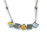 Five Rectangles Necklace With Large Jewels NSRJ15BIX