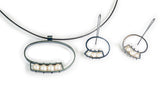Horizontal Large Swirl Necklace - NQS40X