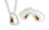 Split Vertical Rectangle Earrings - ERW31LES