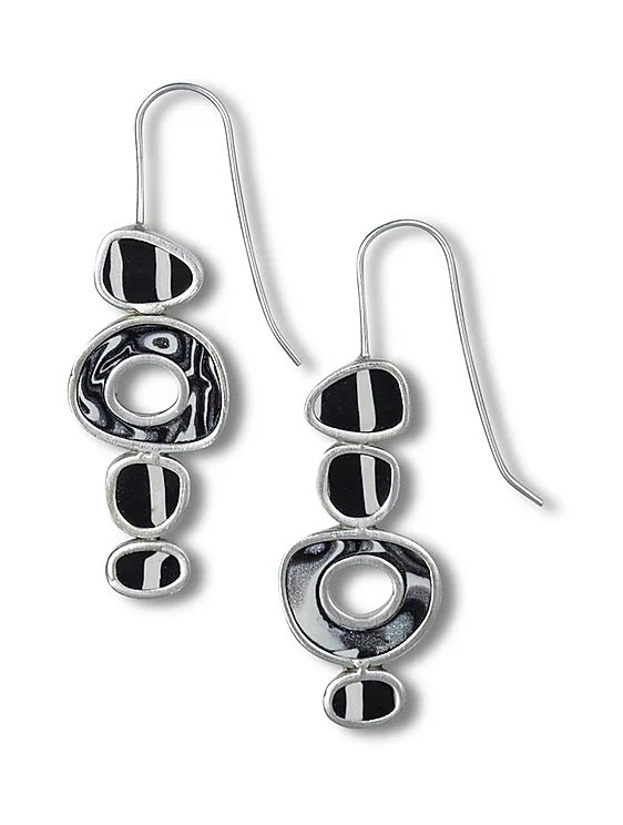 Four Stack Ovals Earrings
