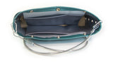 Journey Circle Purse in Blue Lines & Varied Colors