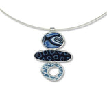 Three Balanced Ovals Pendant