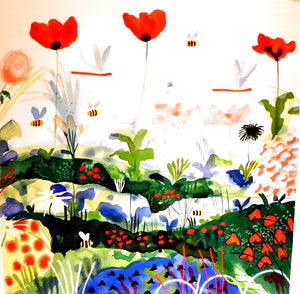 "Poppies" Serigraph by Mike Smith