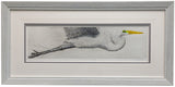 "Taking Flight" & "Soaring Egret" - Pair of Framed Etchings by Nancy Charles