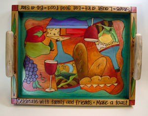 "Celebrate With Family" tray by Sticks