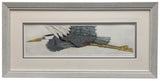 "Taking Flight" & "Soaring Egret" - Pair of Framed Etchings by Nancy Charles