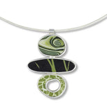 Three Balanced Ovals Pendant