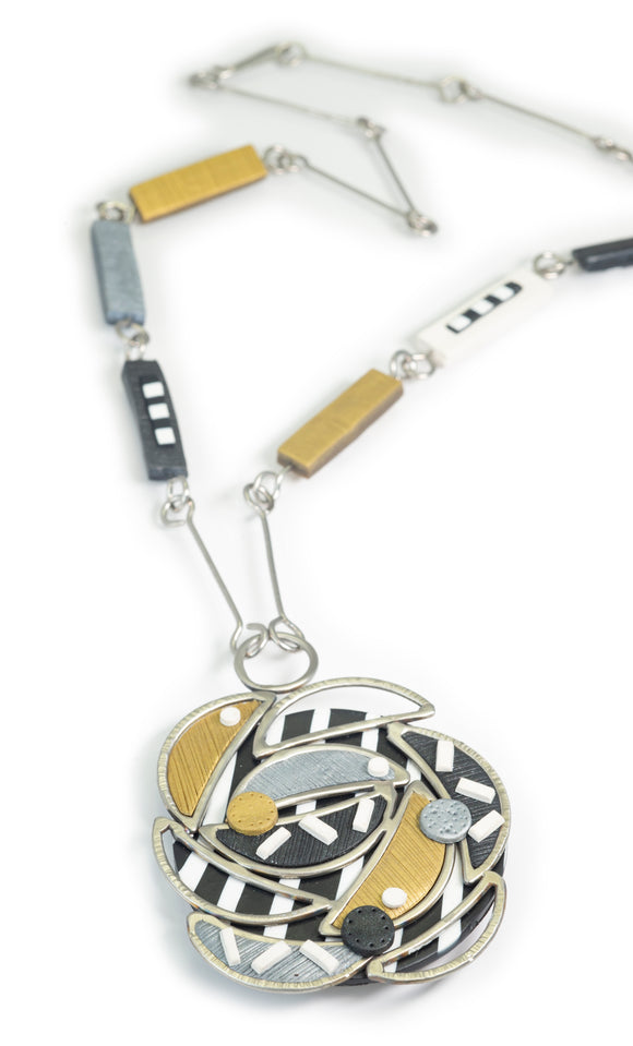 Mandella Grey Bronze Multi Necklace - ABJ/NMBGM