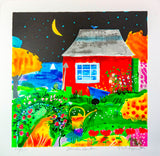 "Garden Cart" Serigraph by Mike Smith