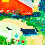 "Goat and Crow" Serigraph by Mike Smith