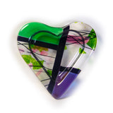 Iridescent Heart Tray 6" x 6'