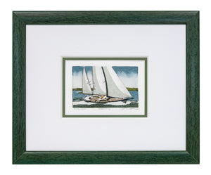 "Cruising" - Framed Etching by Frank Kaczmarek