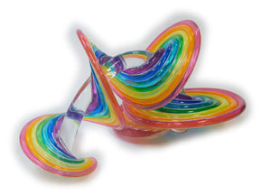 Rainbow Crackle Small Arched Heechee