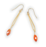 Small Marquis Earring With Carnelian PROE15502V