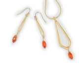Small Marquis Earring With Carnelian PROE15502V