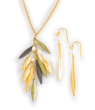 Leaf and Bud Necklace by Michael Michaud