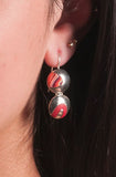 Double Dangle Dots Earrings