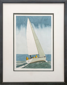 "The Yachtsman" - Framed Etching by Frank Kaczmarek